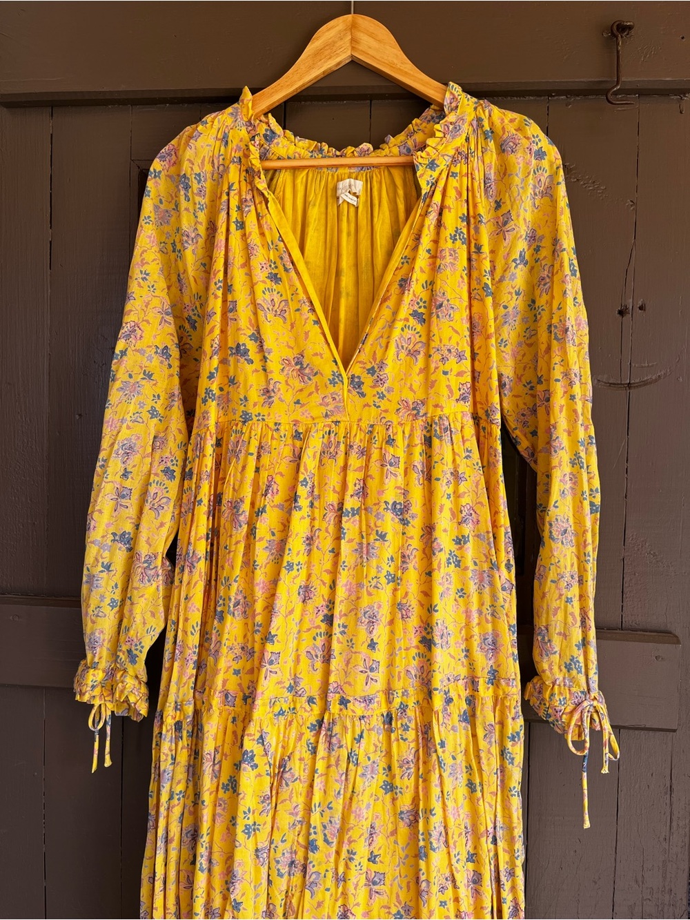 Urban Outfitters Yellow Floral Maxi Dress